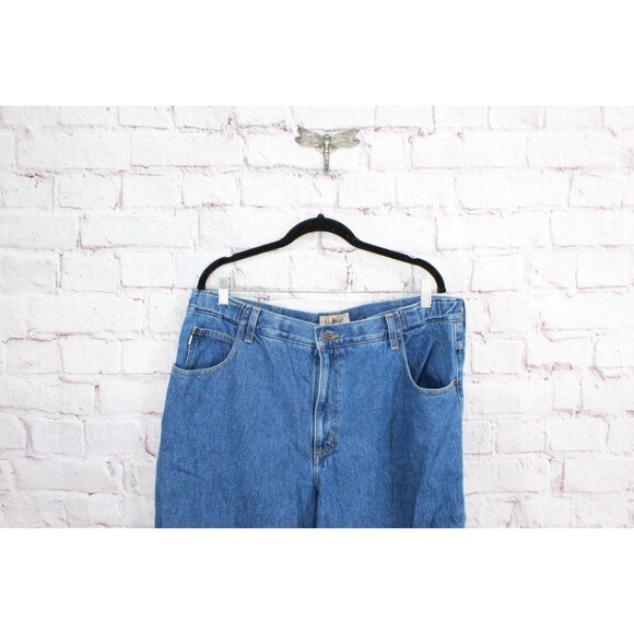 LL Bean Double L Jeans Natural Fit Hidden Comfort Stonewashed 38x30 - Picture 2 of 10